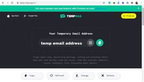 temporary email generator.